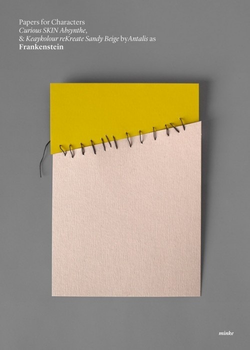 minimalist paper film poster - frankenstein #frankenstein #design #graphic #horror #minimalism #stitches #minimal #posters #film #paper