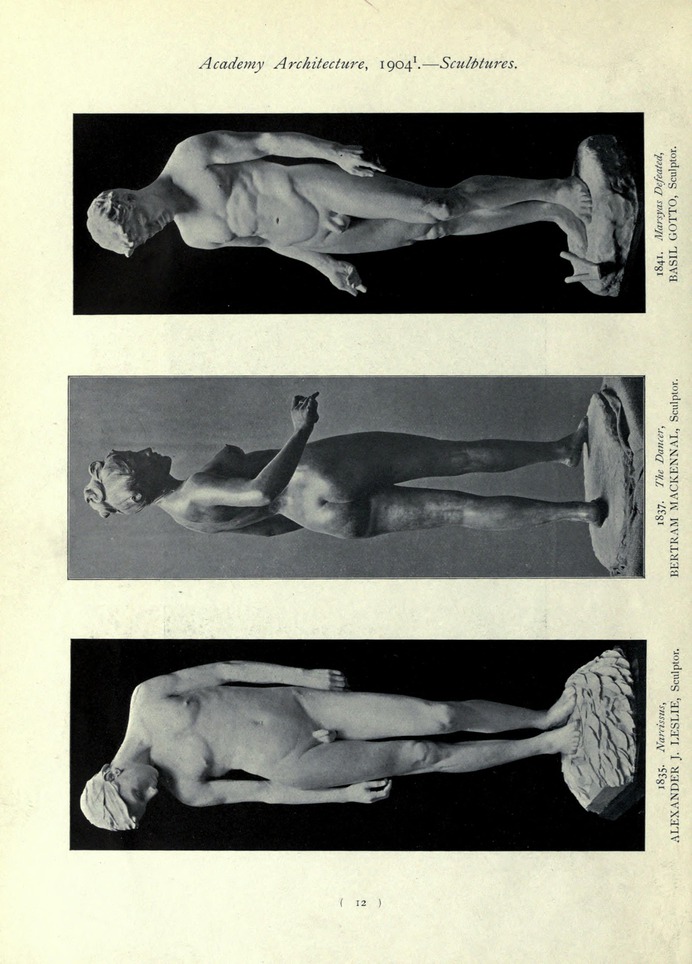 Sculptures from "Academy architecture," 1904-1908. A collection of all the sculptures published in vols. 25-34 of "Academy Architecture." : Academy architecture and architectural review : Free Download, Borrow, and Streaming : Internet Archive
