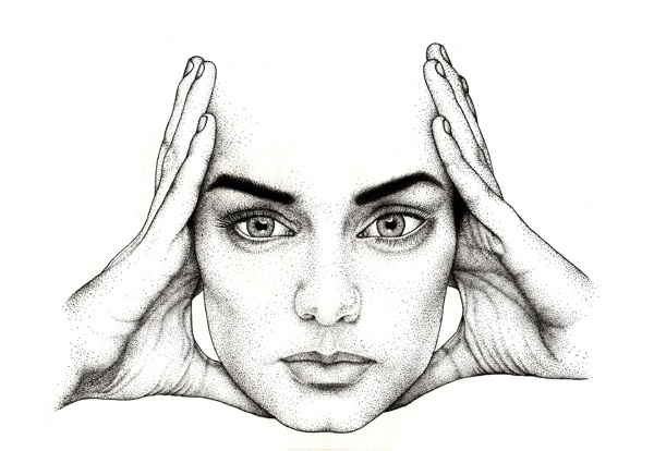 Fashion. #eyes #lips #ba #ck #dots #eyebrows #portrait #hands #face