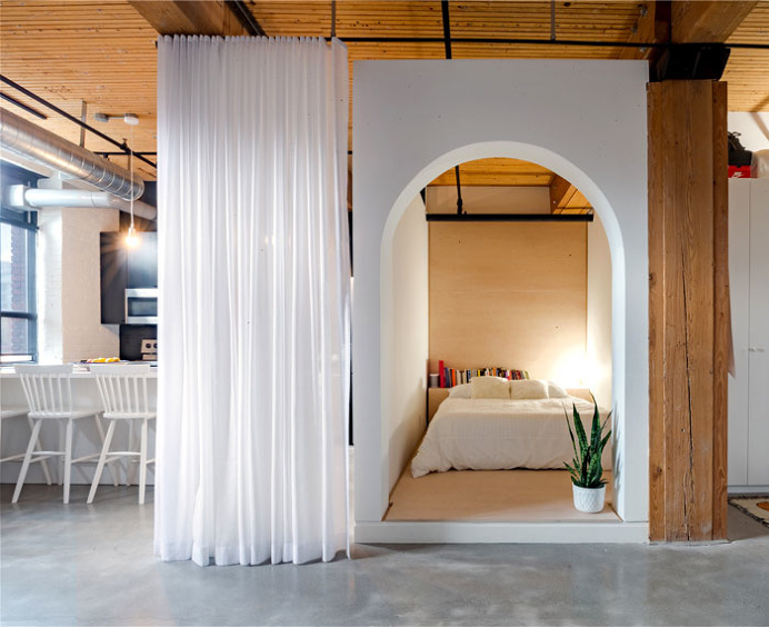 Great Idea to Arrange a Small Loft Apartment - InteriorZine