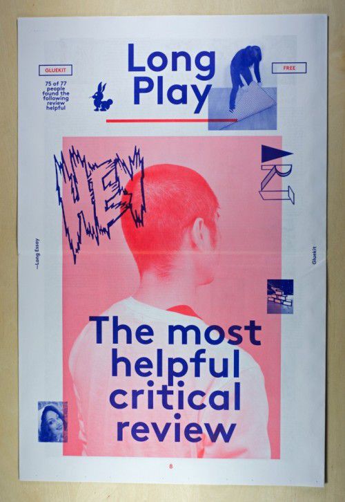 Long Play Newspaper, 2013 Design: Gluekit