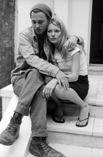 - #white #black #depp #johnny #and #moss #kate