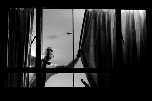 "Behind Closed Doors" still by Duncan Trevithick #film #white #black #and #still