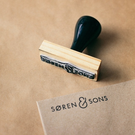 Soren & Sons #logo #stamp #design