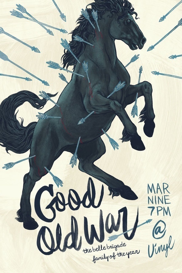 Good Old War by Brandon Loving #design #graphic #poster #typography