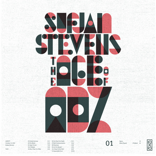 Sufjan Stevens The Age Of Adz #skill #design #craftsmanship #quality #type #typography