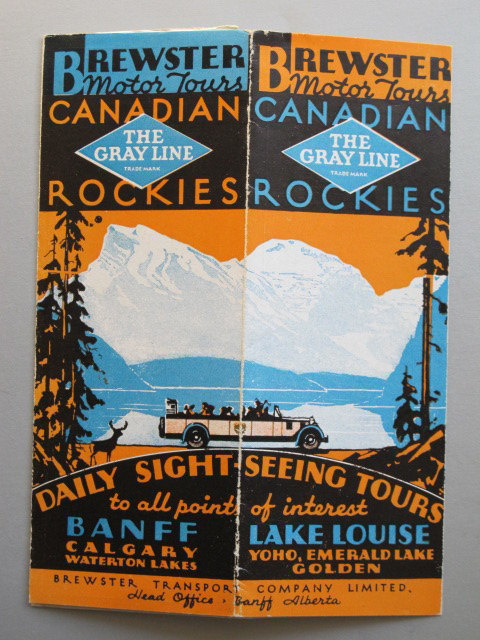 1920s Canadian Advertising Brochure Tours of the Rocky Mountains Art Deco #vintage #brochure