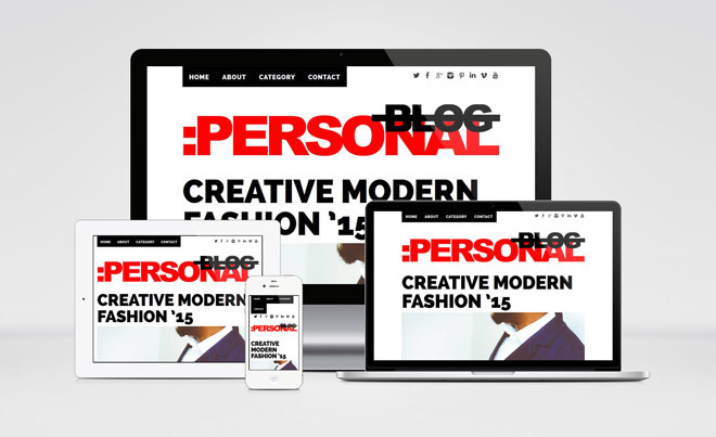 Personal Blog – Responsive WordPress Theme
