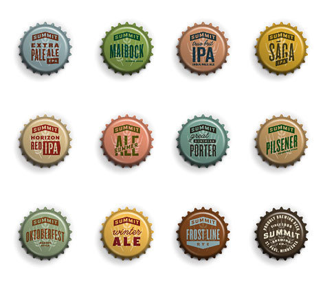 Summit Brewing Caps #packaging #beer