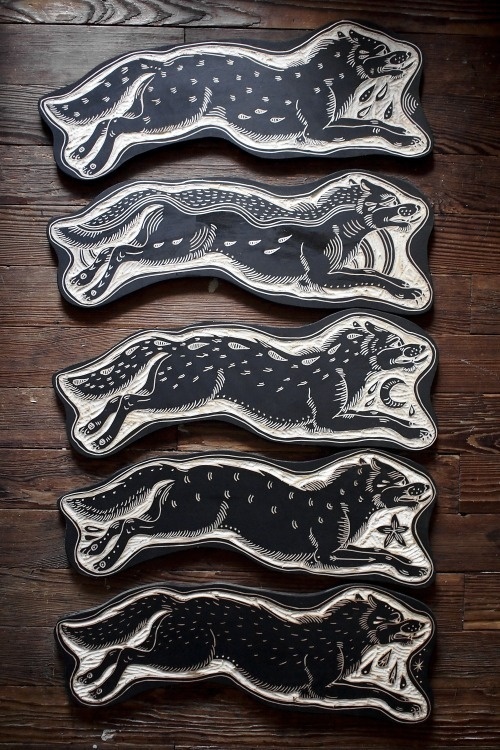 Bryn Perrott #thick #print #lines #blockprint