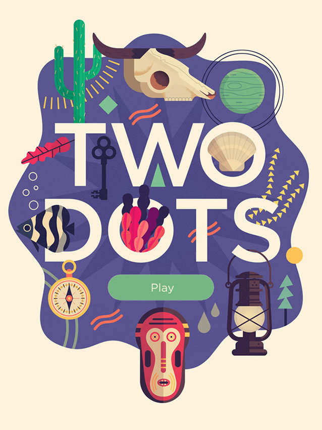 Two Dots – App Title #inspiration #illustration #colorful #character