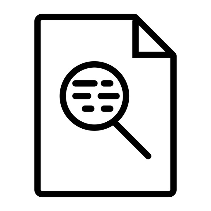 See more icon inspiration related to test, search, document, magnifying glass, zoom, loupe, Tools and utensils and interface on Flaticon.