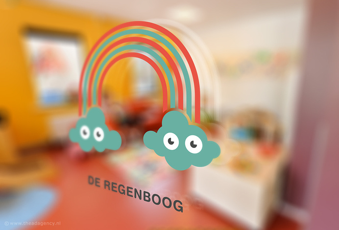 Identity Shezaf Kinderopvang (childcare) - The Ad Agency, www,theadagency.nl #theadagency #design #graphic #illustration #identity #logo #rainbow