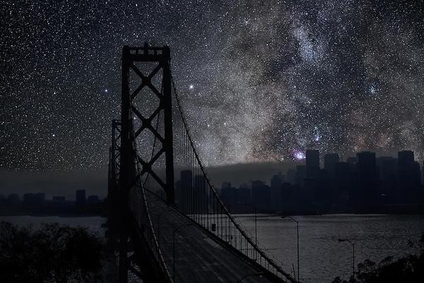 What Cities Would Look Like Without Any Lights Imgur #universe #city #dark #sky