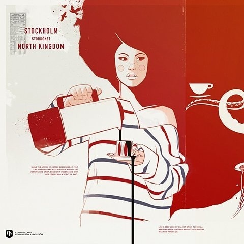 Split image - Work in progress II — Wallpaper for the NK kitchen | Designchapel™ #illustration