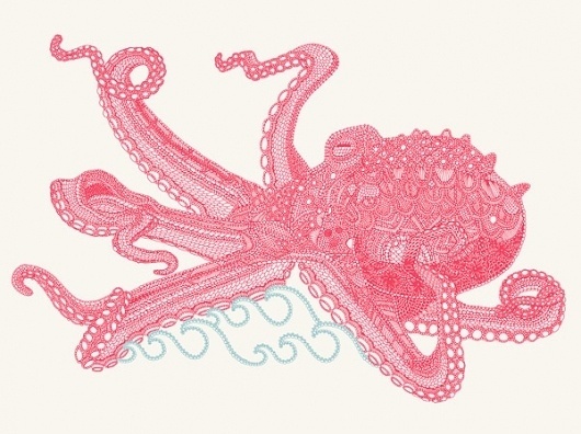 octopus10x8.jpg (JPEG Image, 600x449 pixels) #illustration