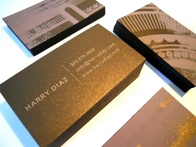 Harry Diaz Blog: 2011 Screen Printed Business Cards #business #card #design #art