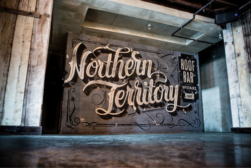 Typeverything.com Northern Territory by No Entry Design. #northern #script #mural #territory