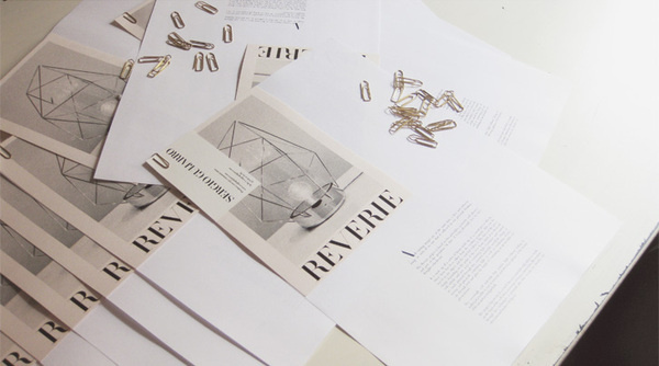 Reverie Press Kit by Madrid-based designer Sergio Guijarro #guijarro #design #graphic #book #product #reverie #art #logo #layout #sergio #typography