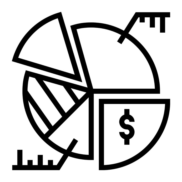 See more icon inspiration related to data, graph, dollar, chart, business and finance, dollar sign, distribution, pie chart, pie, information and business on Flaticon.