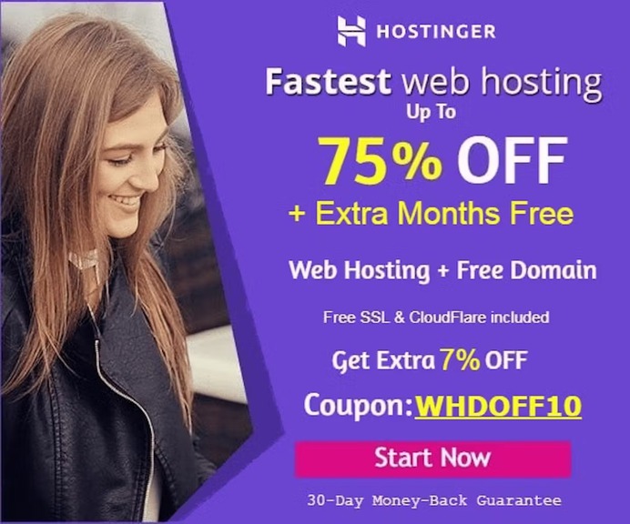 Don't Miss Out the amazing deal! #Start #Saving #today with #Hostinger's Exlusive #discounts on #Premium #hosting. 75% OFF + Extra Months Free + Free Domain & SSL Included: https://cutt.ly/GwQvG7FW 
Get your #website/#blog/#onlinestore in 1 click Easy install tools & AI #WebsiteBuilder tool. Custom #ControlPanel. Daily/weekly backups. Server- Locations all over the world! #SSD #WebSpace. 30-Day Risk Free Money-back. View Pricing: https://cutt.ly/nwQvHGYe 
