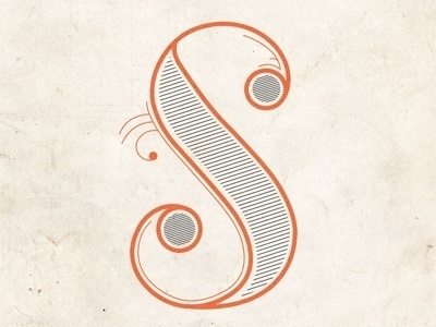 Dribbble - S is for Super inspired by Teresa! by Eric Benjamin #type #lettering #french
