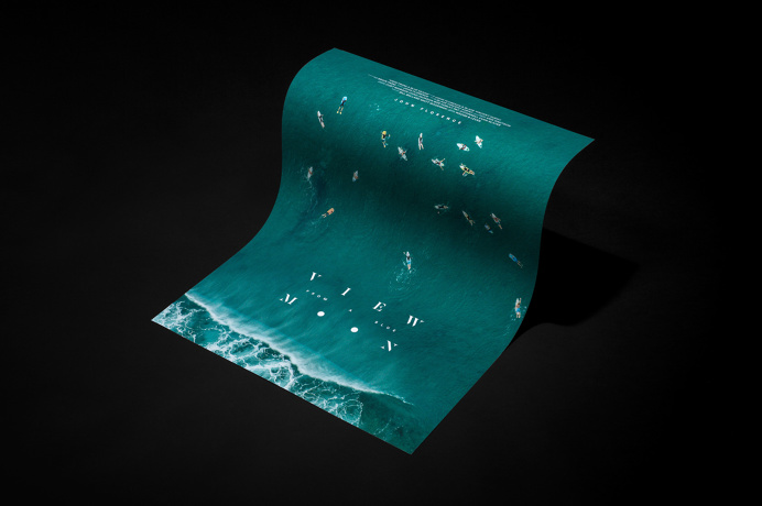 Wedge and lever, View from a blue moon, Surf, John John Florence, Logo, Poster Design,