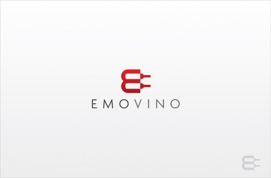 Emovino Logo Design – Wine Distributor, Paris | UK Logo Design #logo #design #wine
