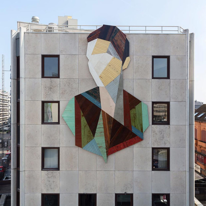 Geometric Wooden Portraits by 'Strook' > FREEYORK
