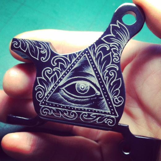 Custom Tattoo Machines by Xam #engraving #illustration #tattoo