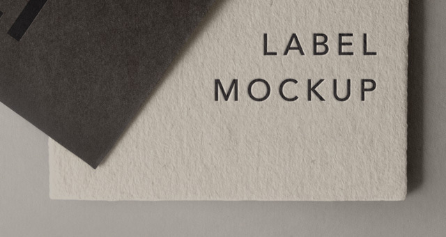 Free Cardboard Label Mockup