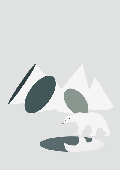 A quiet friend by Line Otto #print #design #illustration