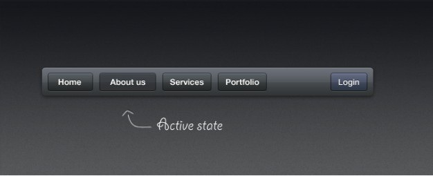Dark navigational interface Free Psd. See more inspiration related to Button, Grey, Dark, Navigation, Interface, Horizontal and Navigational on Freepik.