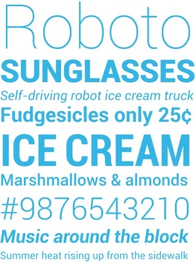 Android Design - Typography #android #type #roboto #test #typography