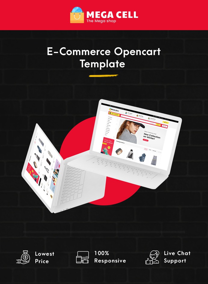 #MegaCell - #Opencart #MultiPurpose #Responsive #Theme | #TemplateTrip #eCommerce #Website #Design #Template