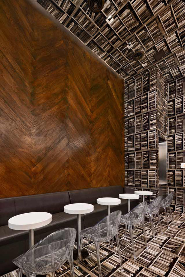 CJWHO ™ (A Look Inside Sideways Coffeeshop D'Espresso) #shop #design #books #interiors #coffee #manhatten #photography #architecture #coffeshop #york #new