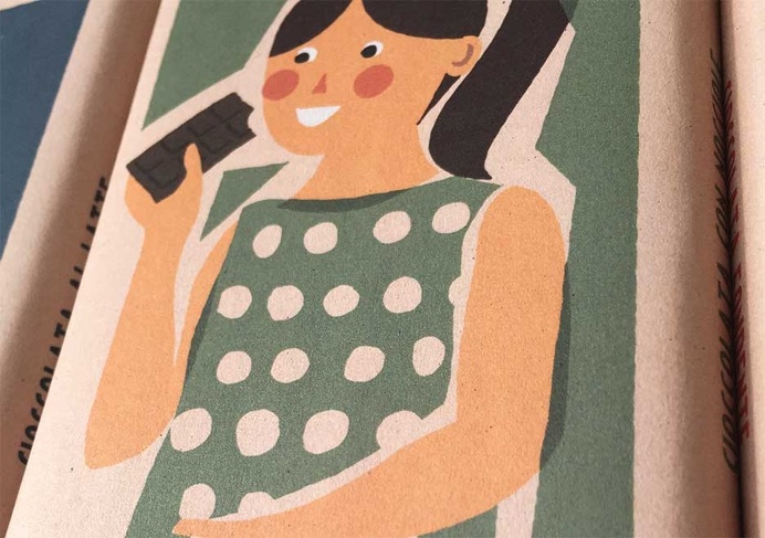 #illustration #vintage #chocolate #packaging