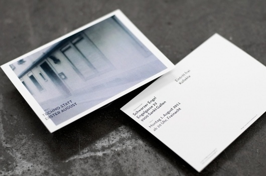 Techno statt erster August : dominic rechsteiner / Bench.li #card #business