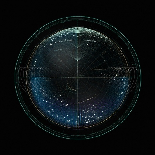 CHAOS AND STRUCTURE on the Behance Network #infographics #space #data #constellations #chaos