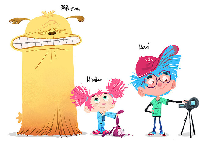 Jullian Rossire - Maxi & Mimiko #design #character