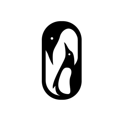 Benjamin Hennessy #abstract #white #black #simple #identity #minimal #and #logo #penguin