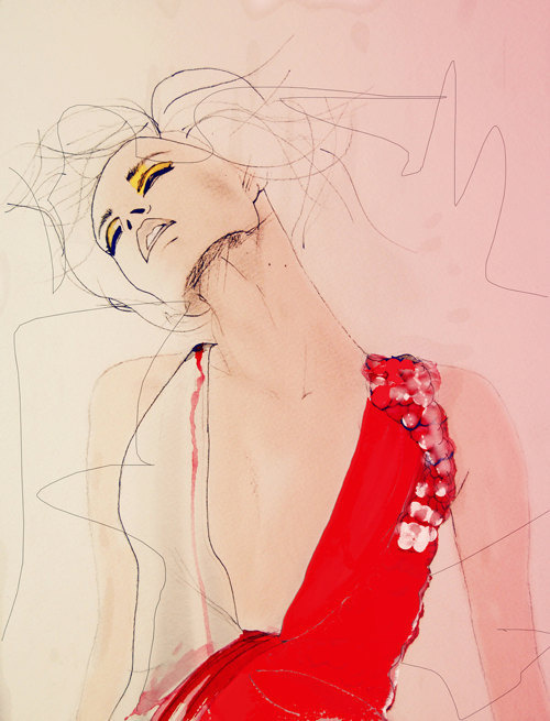 Atmosphere Fashion Illustration Art Print // Limited Edition #fashion #illustration #art