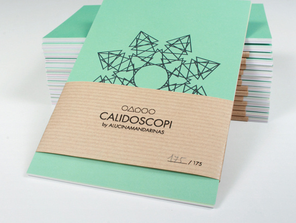 Calidoscopi by Alucina #geometry #flyer #color #kraft #postal #postcard