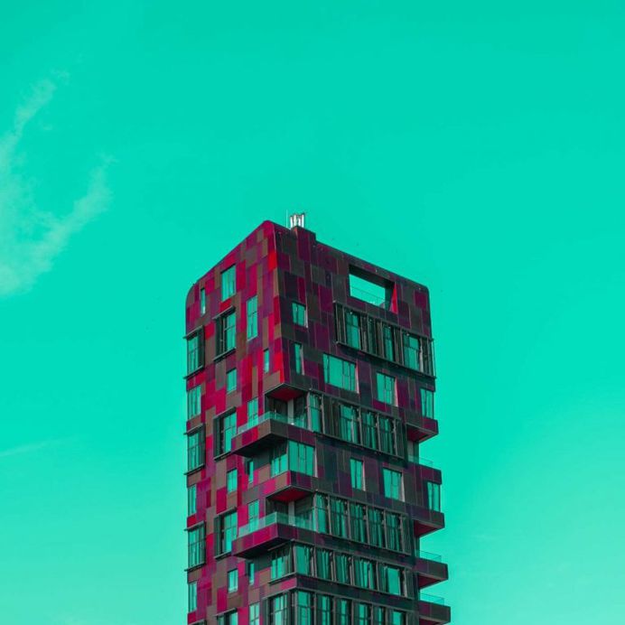 Hamburg Architecture in Pop Colors by Ali Sahba