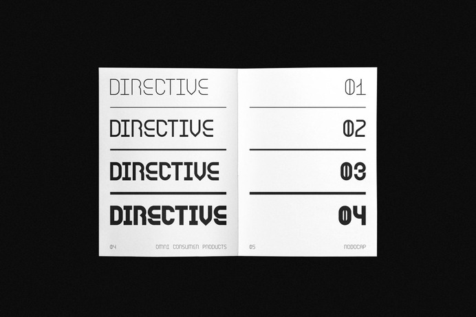 Robocap Type Specimen - Forth + Back : Forth + Back