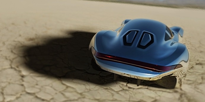 JNKDESIGNWORKS: Bling ! bling ! Desert chrome #design #future #concept #chrome #car #desert