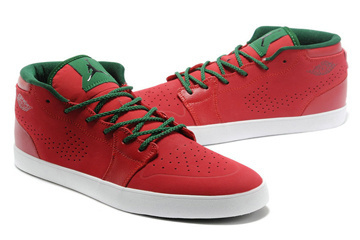 Jordan Sneakers AJ V.1 Chukka "Christmas" Inspired Colorways Gym Red/Black/Gorge Green/White Men Size #shoes