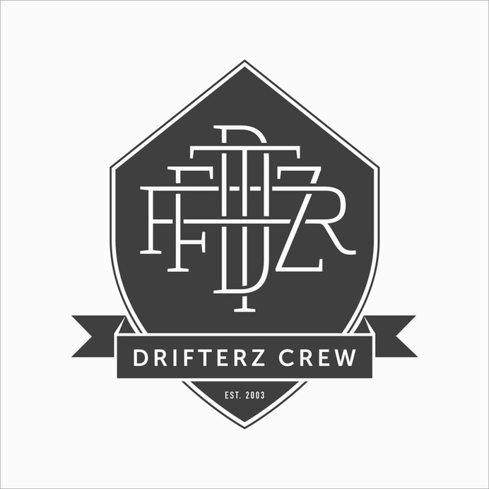 Drifterz Crew #logo #monogram #mark #branding #brandidentity #hiphop #typography