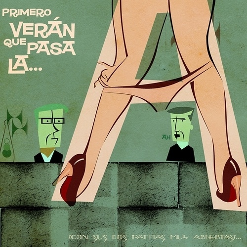 ahi viene la a | Flickr - Photo Sharing! #illustration #typography