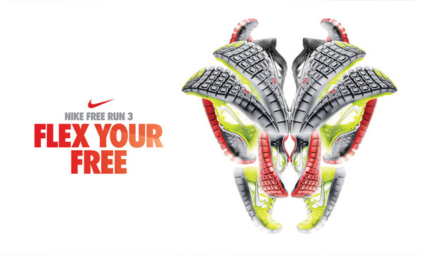 Nike Free Run 3 #direction #art #branding #retail